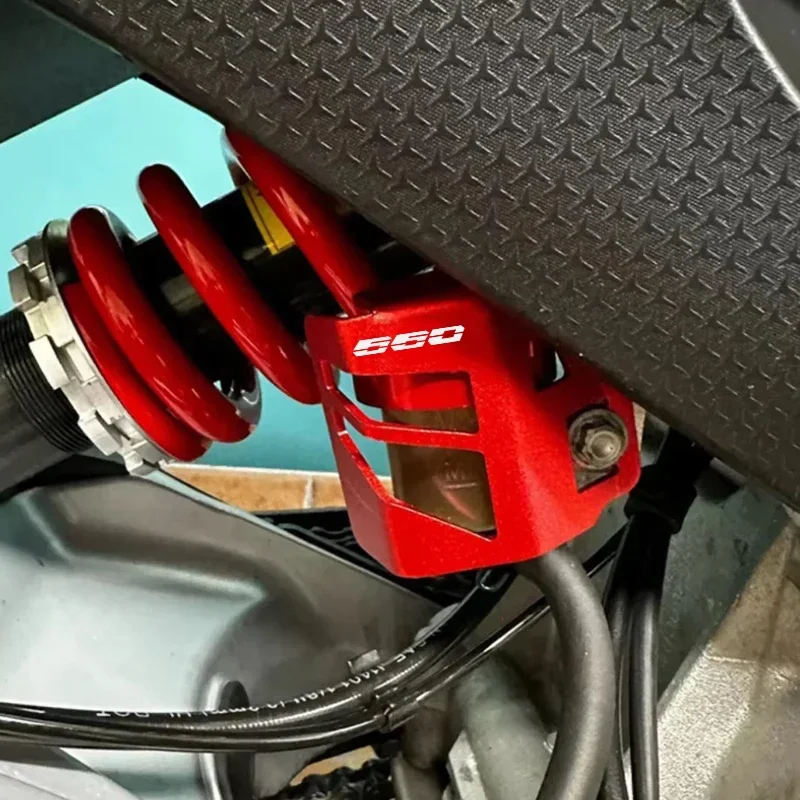 Für RS457 RS 457 2025 2024 RS660 RS 660 Tuono 660 Motorradzubehör Abdeckung des hinteren Bremsflüssigkeitsbehälters Öltankschutz – Detail 6