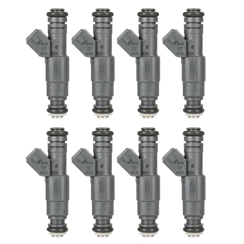 Set Of 8 0280156211 0280155931 Fuel Injectors For Dodge Ram 1500 2500 3500 Chevrolet Corvette Camaro 1997-2005 GM