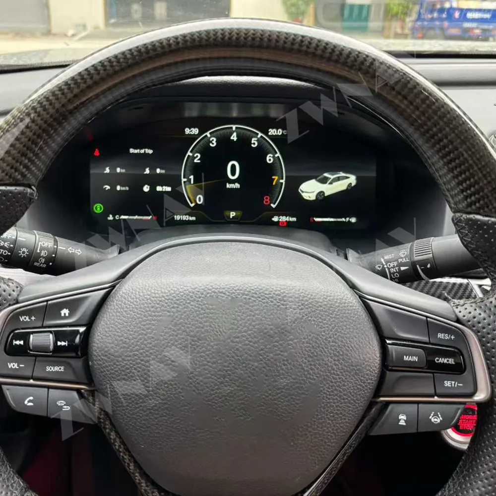 12.3inch Digital Dashboard Cluster For Honda Accord 10th Generation Virtual Instrument Panel Cockpit Speedometer Gauge Plug-play
