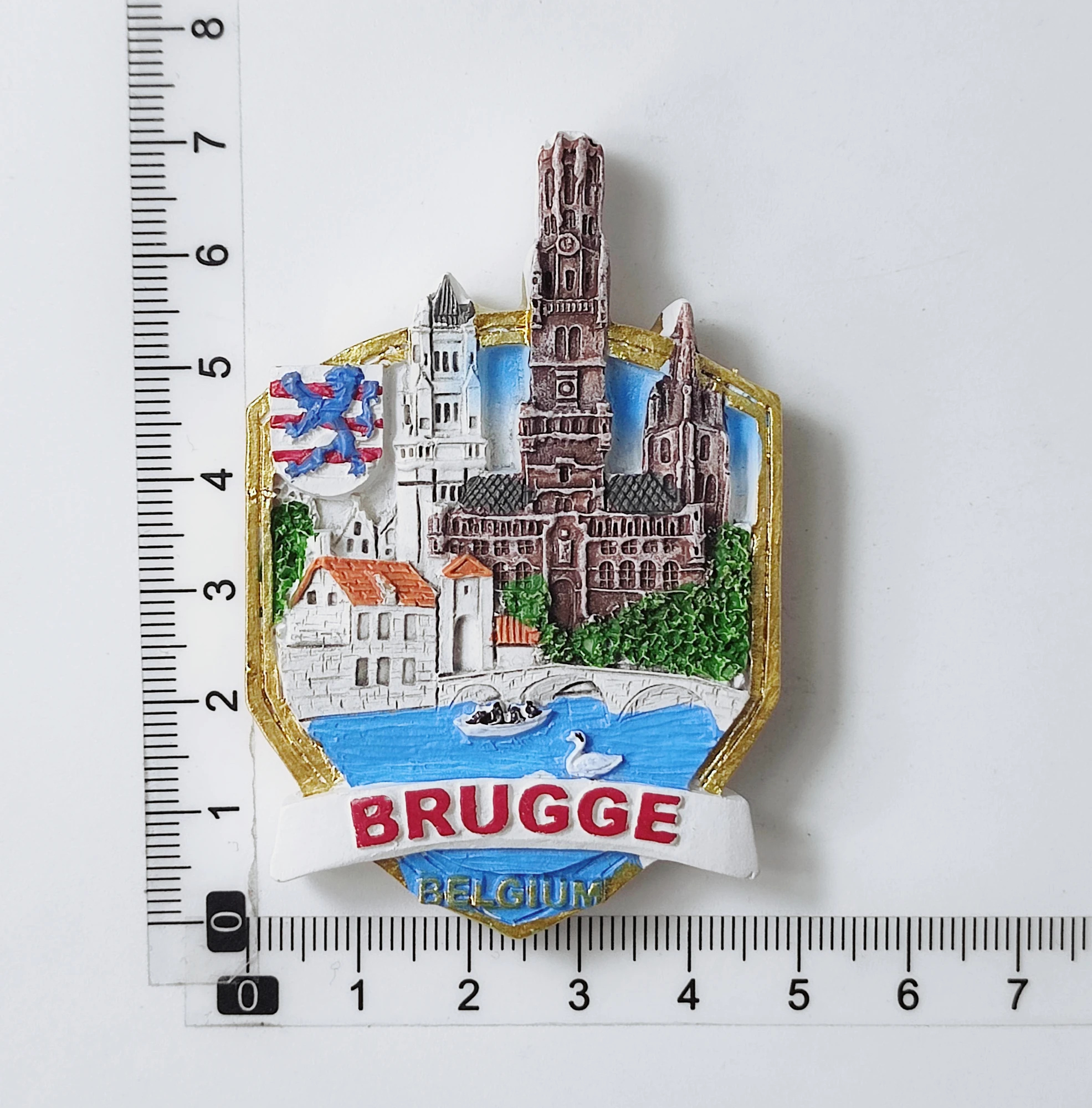 3D Bruges Belgium Fridge Magnet Gift Souvenir Resin Refrigerator Magnetic Sticker Collection Home Decoration