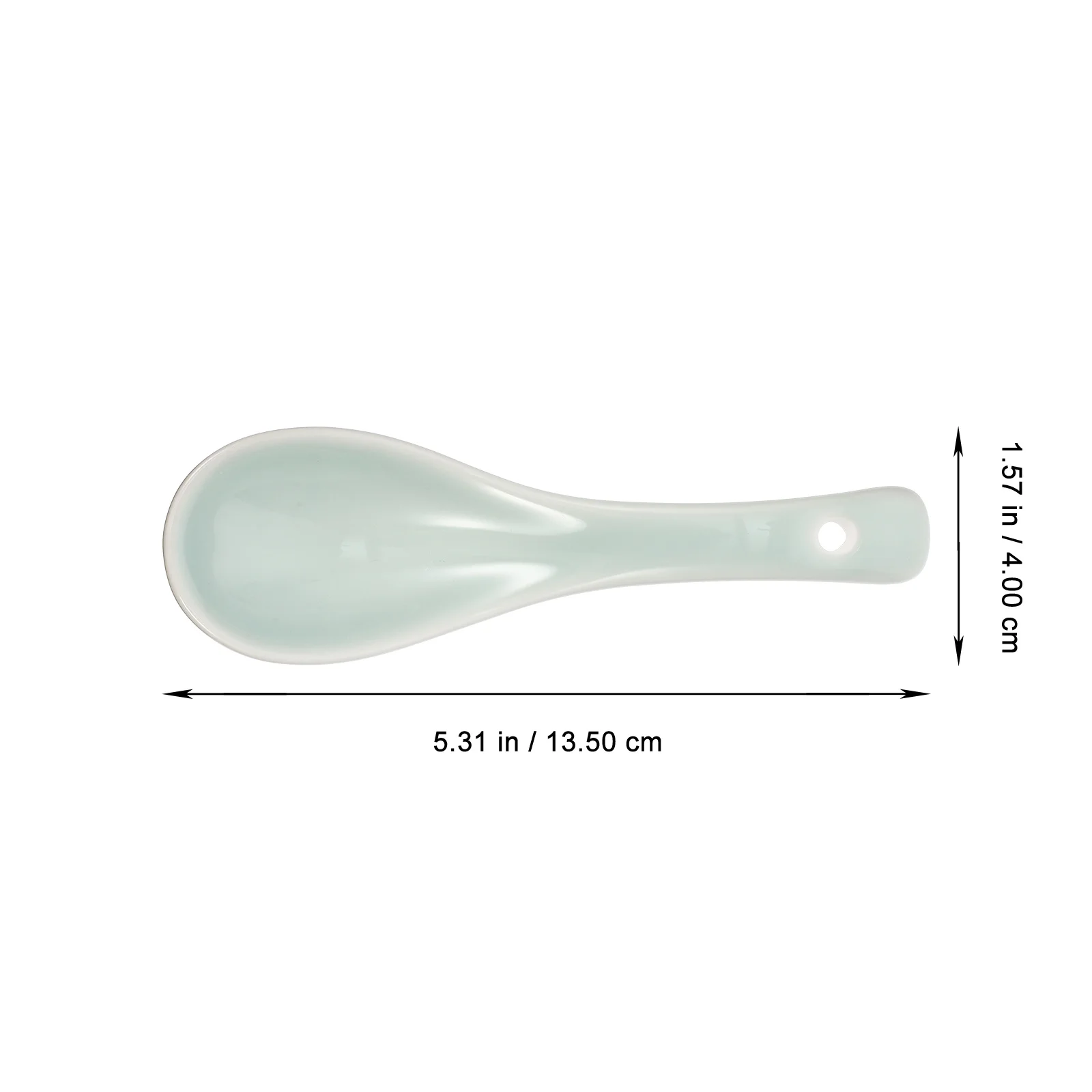 

3 Pcs Asian Spoon Porridge Coffee Kitchen Spoons Small Appetizer Ceramic Soup Cooking for Serving Cereal Desert Cutlery