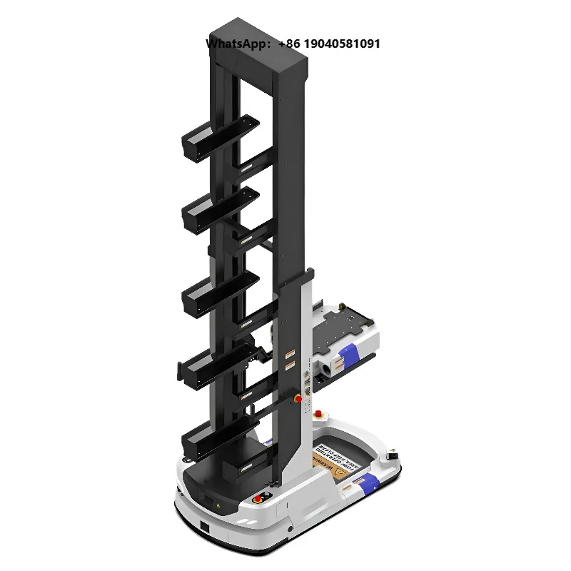 AGV Automated Guided Vehicle Forklift 1000kg-2000kg Steel Pallet Truck Navigation Racking Systems New for Home Use