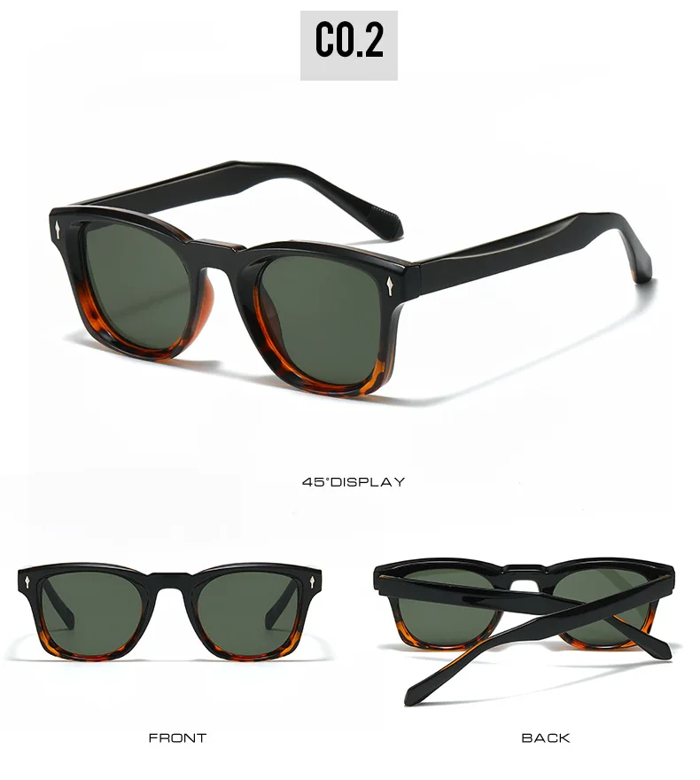 2025 Neue Quadratische Sonnenbrille für Herren, Modisches Schlichtes Design, UV400-Schutz, Geeignet für Verschiedene Szenarien – Detail 8