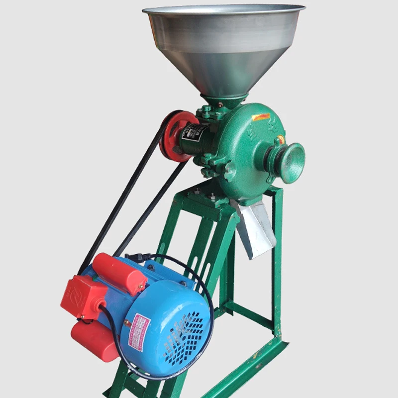 Commercial เครื่องบดข้าวโพดเม็ดข้าวสาลีเครื่องมิลลิ่ง Gilingan Tepung Pulverizer ซีเรียลธัญพืชบดและ Refining เครื่อง