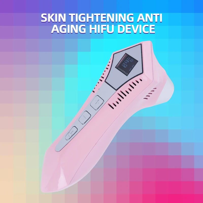 

Pink HIFU Device Facial Ultrasonic Knife Skin Rejuvenation Moisturizing Wrinkle Removal Skin Tightening Beauty Therapy