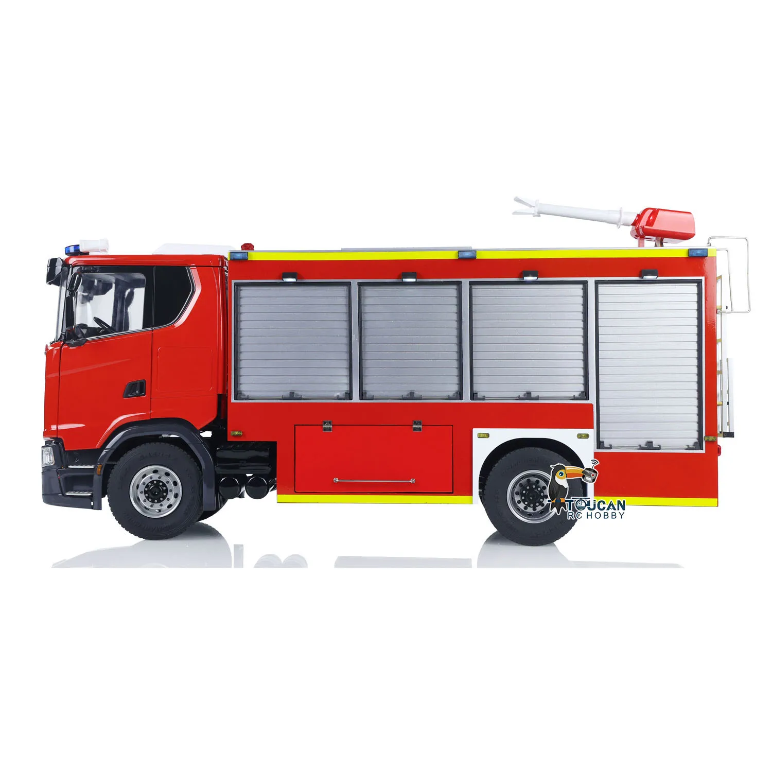 

1/14 Electric Fire Truck SC 770S Remote Control Vehicle i6S Radio 11.1V Battery 2Speed Gerabox Water Spraying RC RTR Model Car