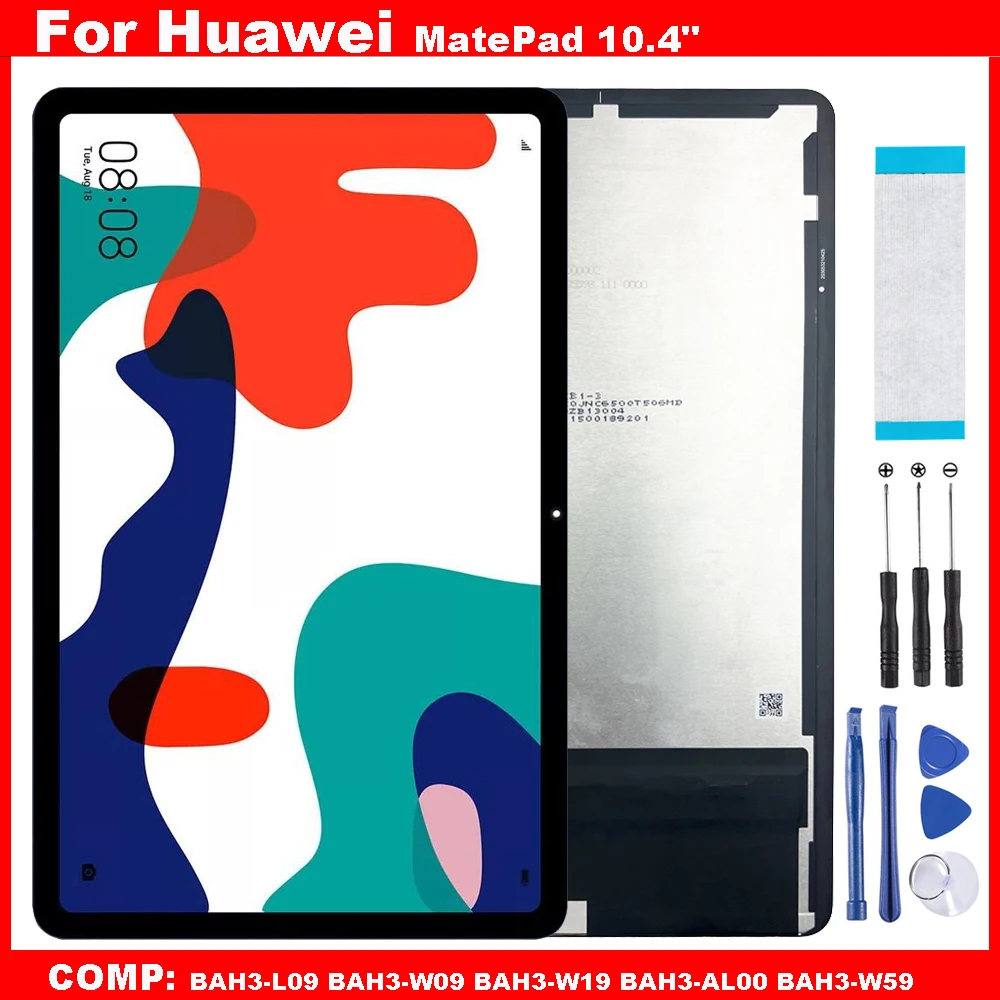 

NEW For HUAWEI MatePad 10.4" BAH3-L09 BAH3-AL00 BAH3-W59 BAH3-W09 BAH3-W19 LCD Display Touch Screen Digitizer Glass Assembly