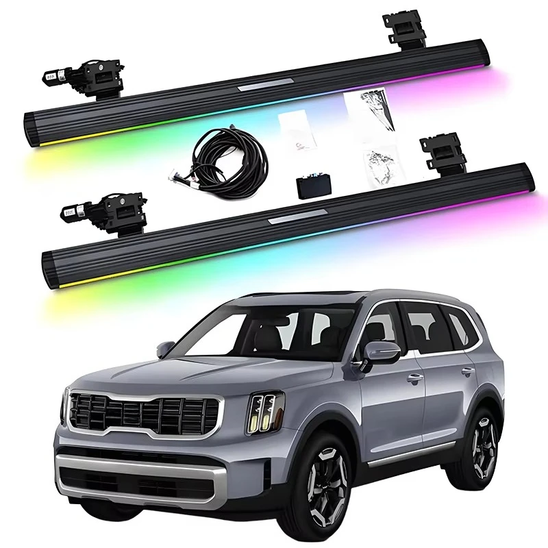 

Automatic Electric Power Neon LED Light Side Step Running Board for Telluride 2025+