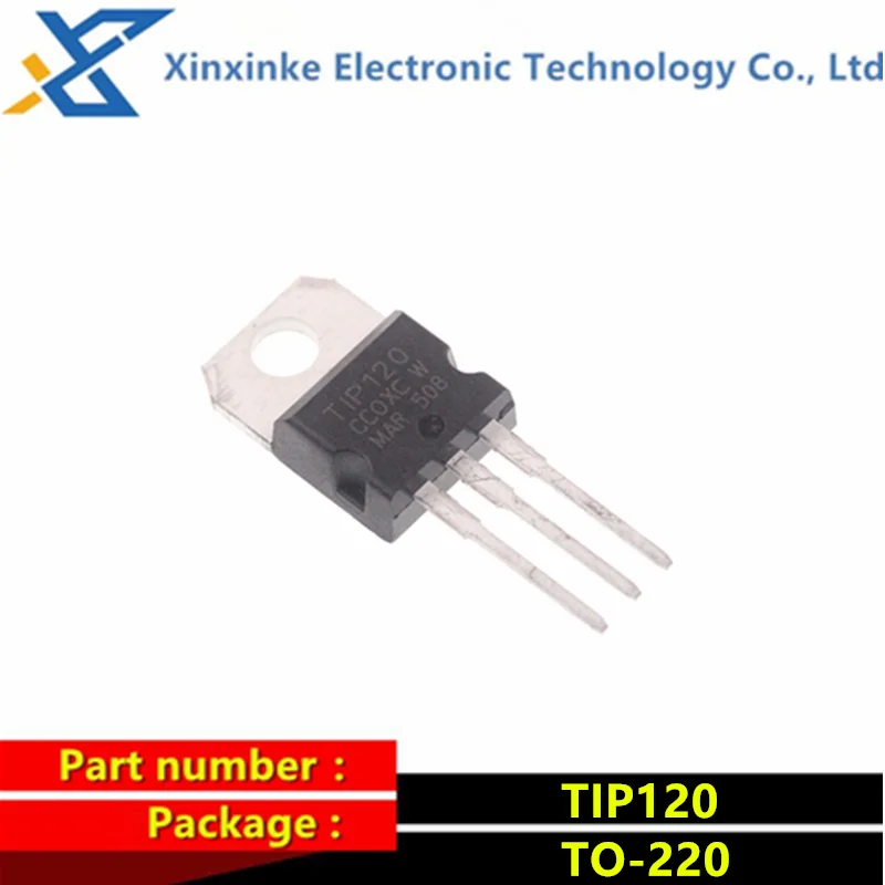 10PCS TIP120 TO-220 NPN транзистор Дарлингтона