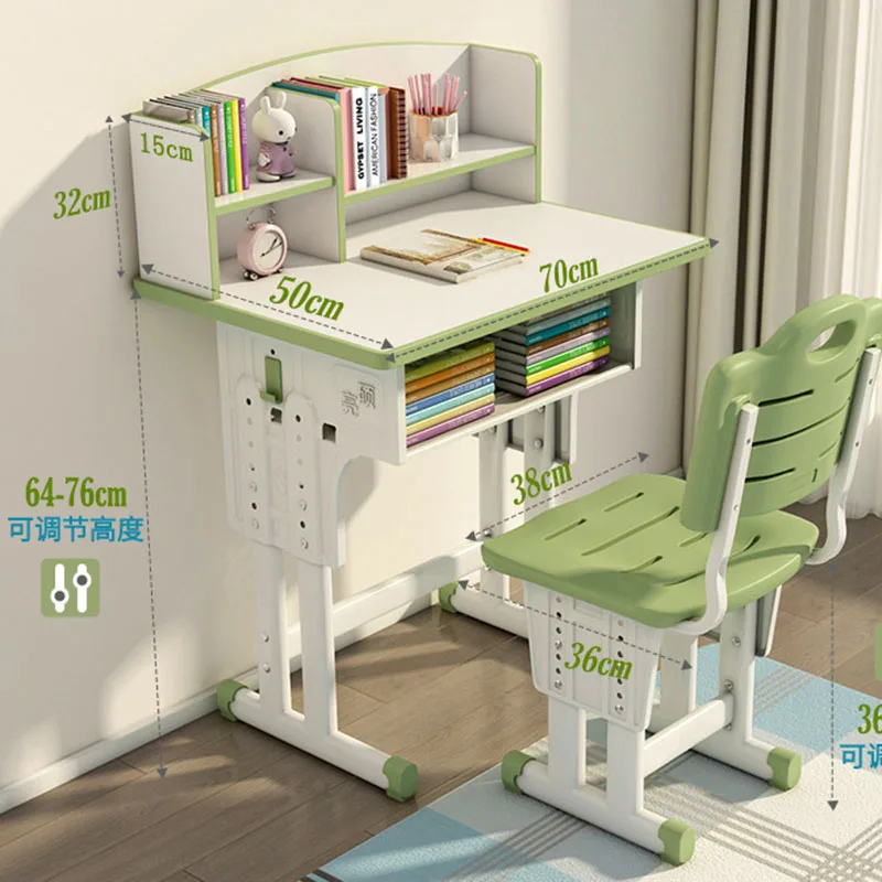 Aesthetic White Desk Mobile Writing Minimalist Study Table Students Toddler Mesa Infantil E Cadeirinha Children Furniture