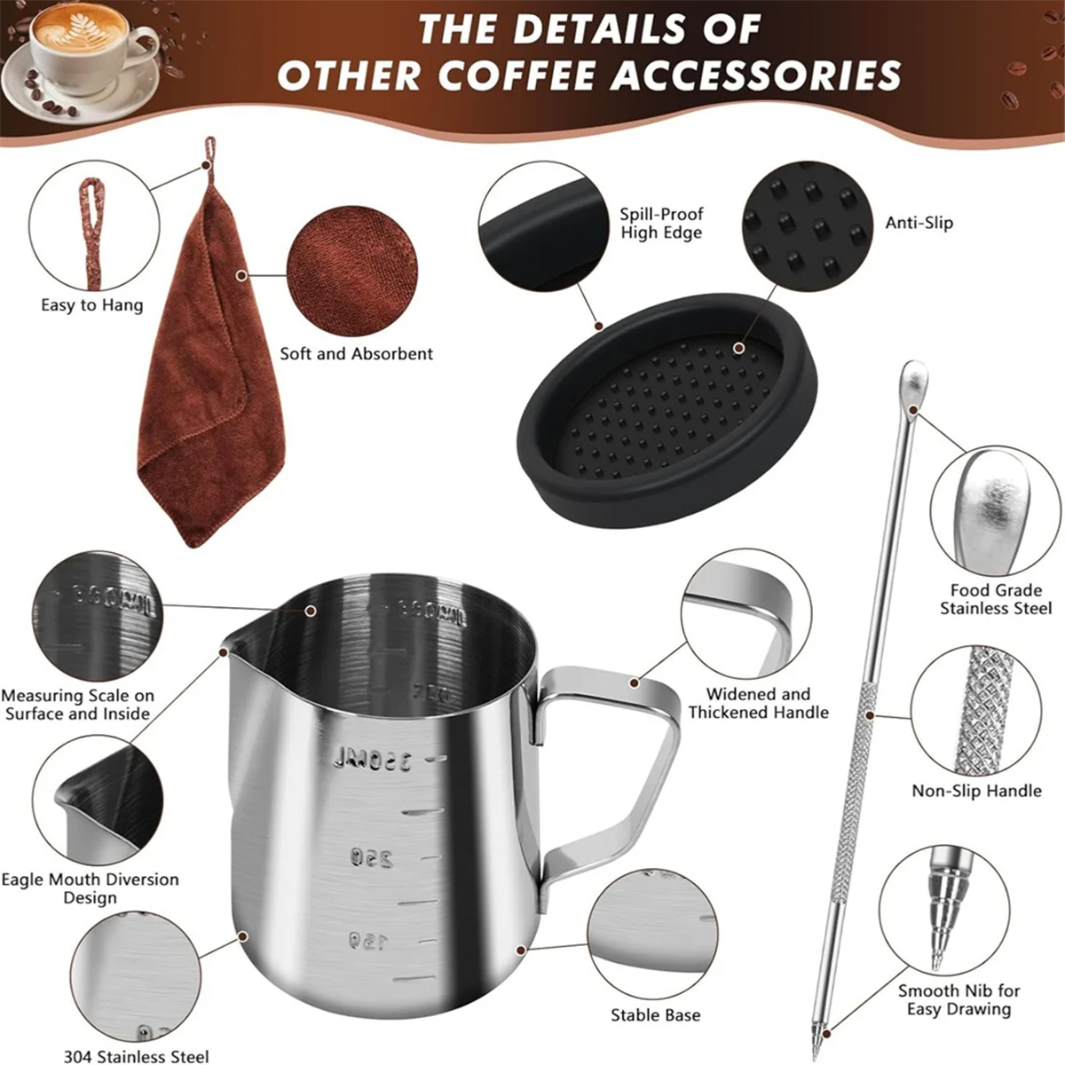 a62k-10-pcs-espresso-accessories-coffee-espresso-tamper-set-with-espresso-tamper-wdt-tool-coffee-stirrer-frothing-pitche-58mm