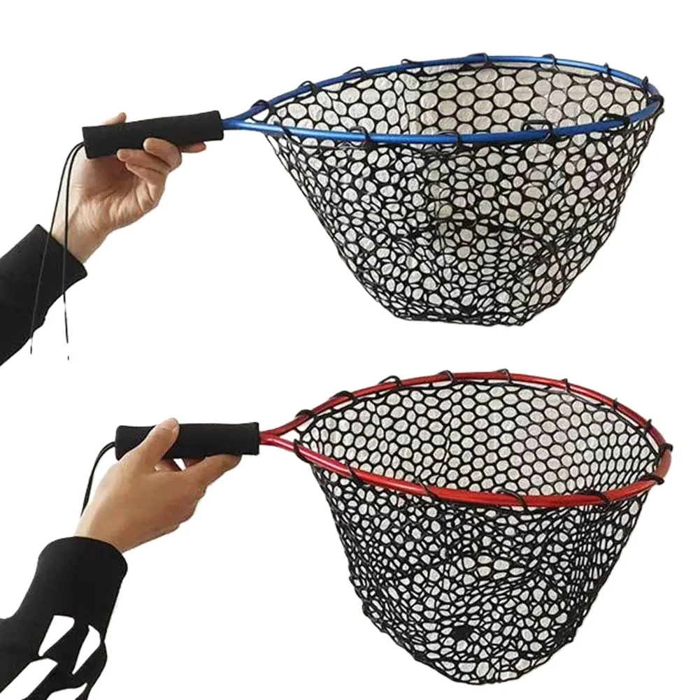 Floating Fishing Net For Salmon, Fly, Kayak, Catfish, Bass, Trout Fishing, Rubber Coated Landing Net