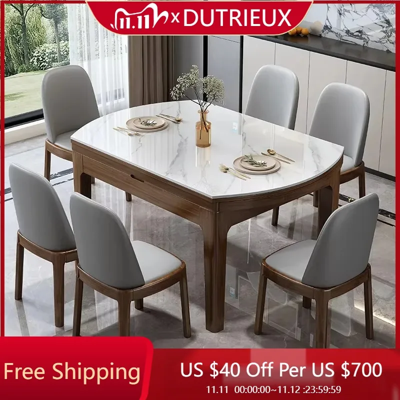 

Wooden Aesthetic Dining Table Rectangular Placemat Design Nordic Cheap Dining Table Modern Accent Mesas De Jantar Home Products