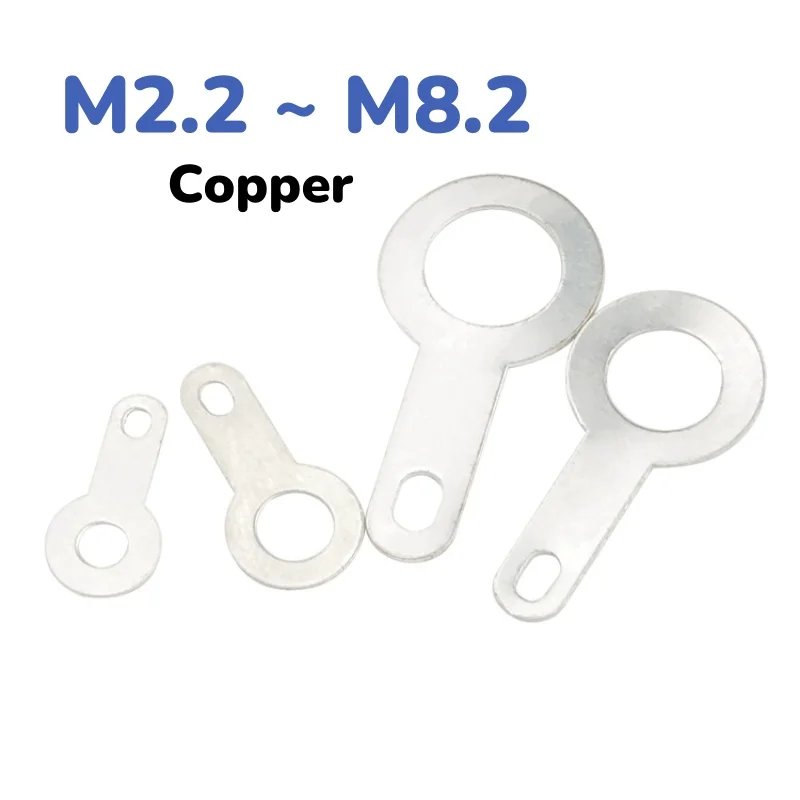 

M2.2 M2.7 M3.2 M4.2 M5.2 M6.2 M8.2 Copper Single Head Soldering Washer Copper Soldering Lug