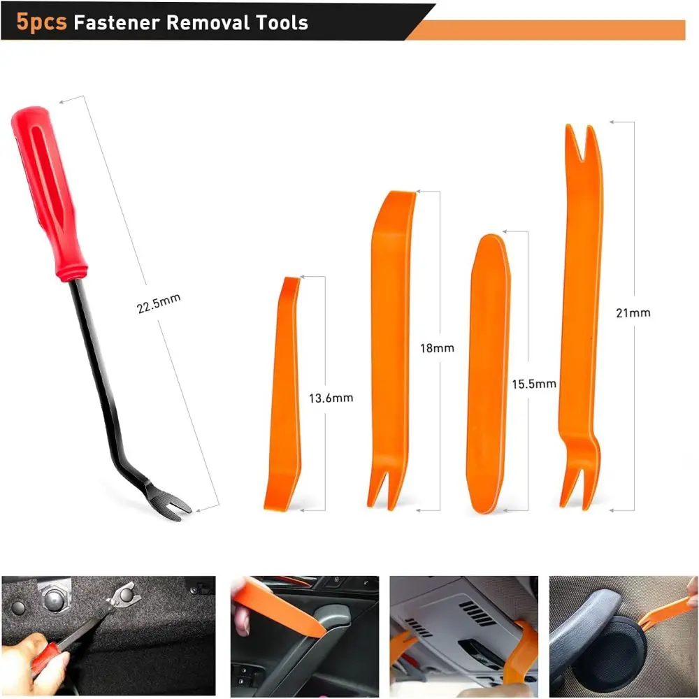 Auto Push Pin Bumper Retainer Clip Set Fastener Terminal Remover Tool Car Panel Radio Removal Clip Pliers Car Retainer Clips