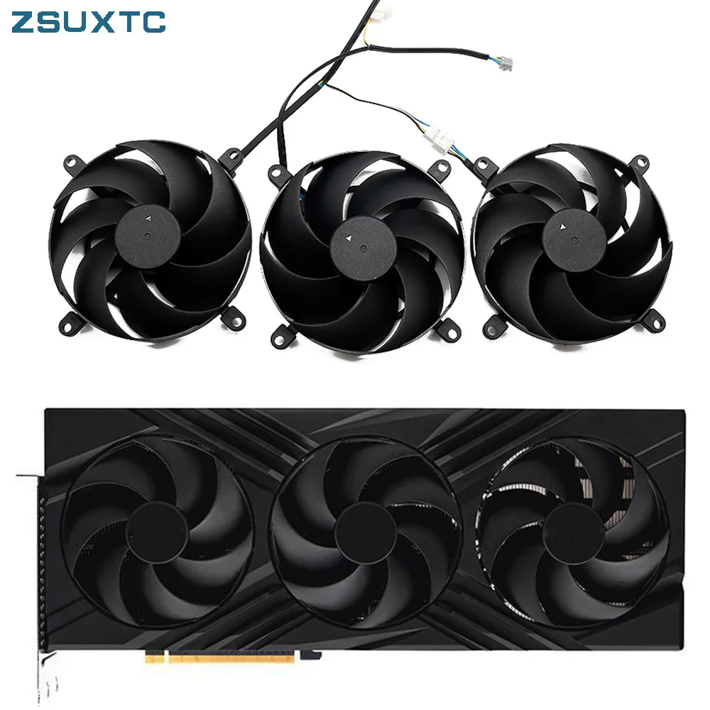 

Вентилятор-кулер 95 мм 4PIN CF1015H12D RTX4080 Super для PNY GeForce RTX 4080 4080Super VERTO Вентилятор видеокарты