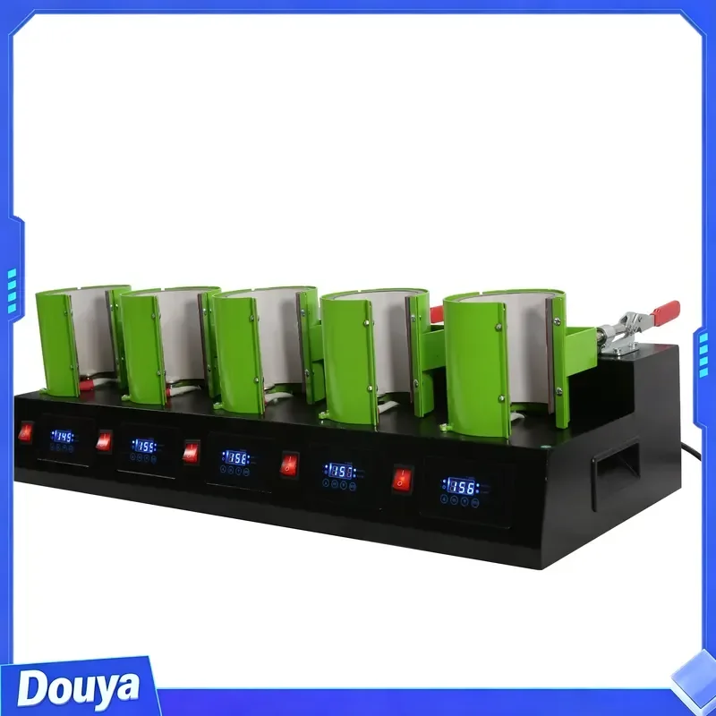 Hitze presse Sublimation presse Druckmaschinen becher Runde Keramik Zeitersparung2014 New Hot Sell 5 Tassen für 11 Unzen