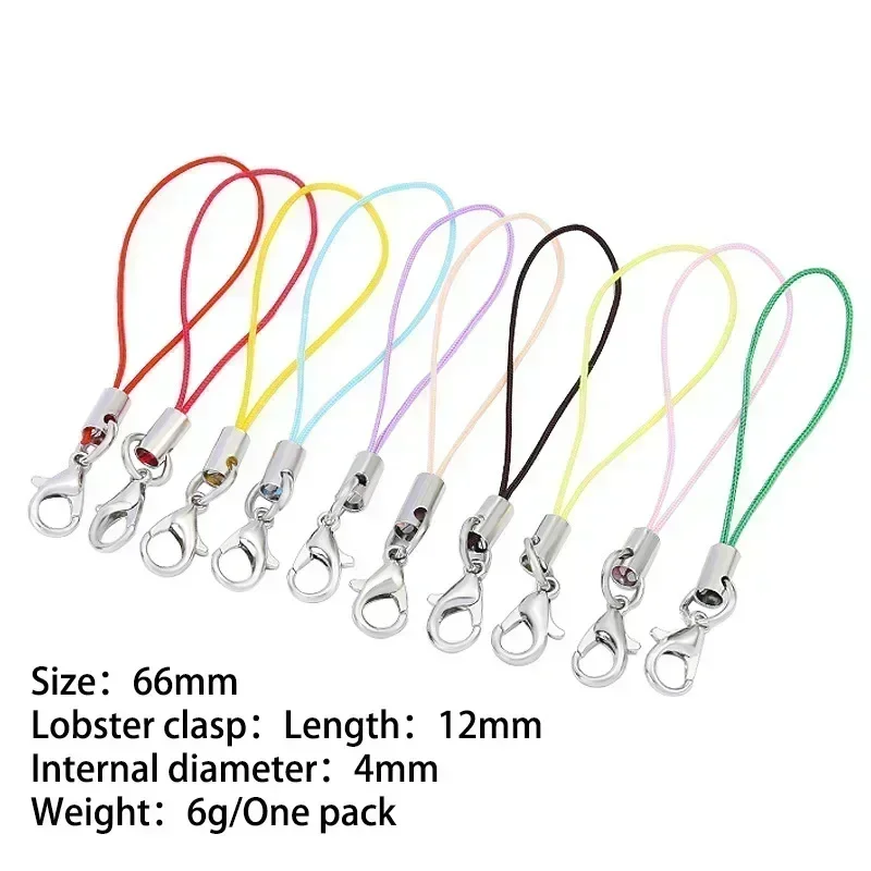 Nylon Lanyard Cords with Lobster Clasp, 50-900Pcs