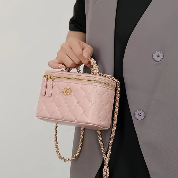 

Versatile 2025 Women Crossbody Bag, Chic Luxury Mini Box Bag with Chain, Multi-functional Convertible for Work & Daily