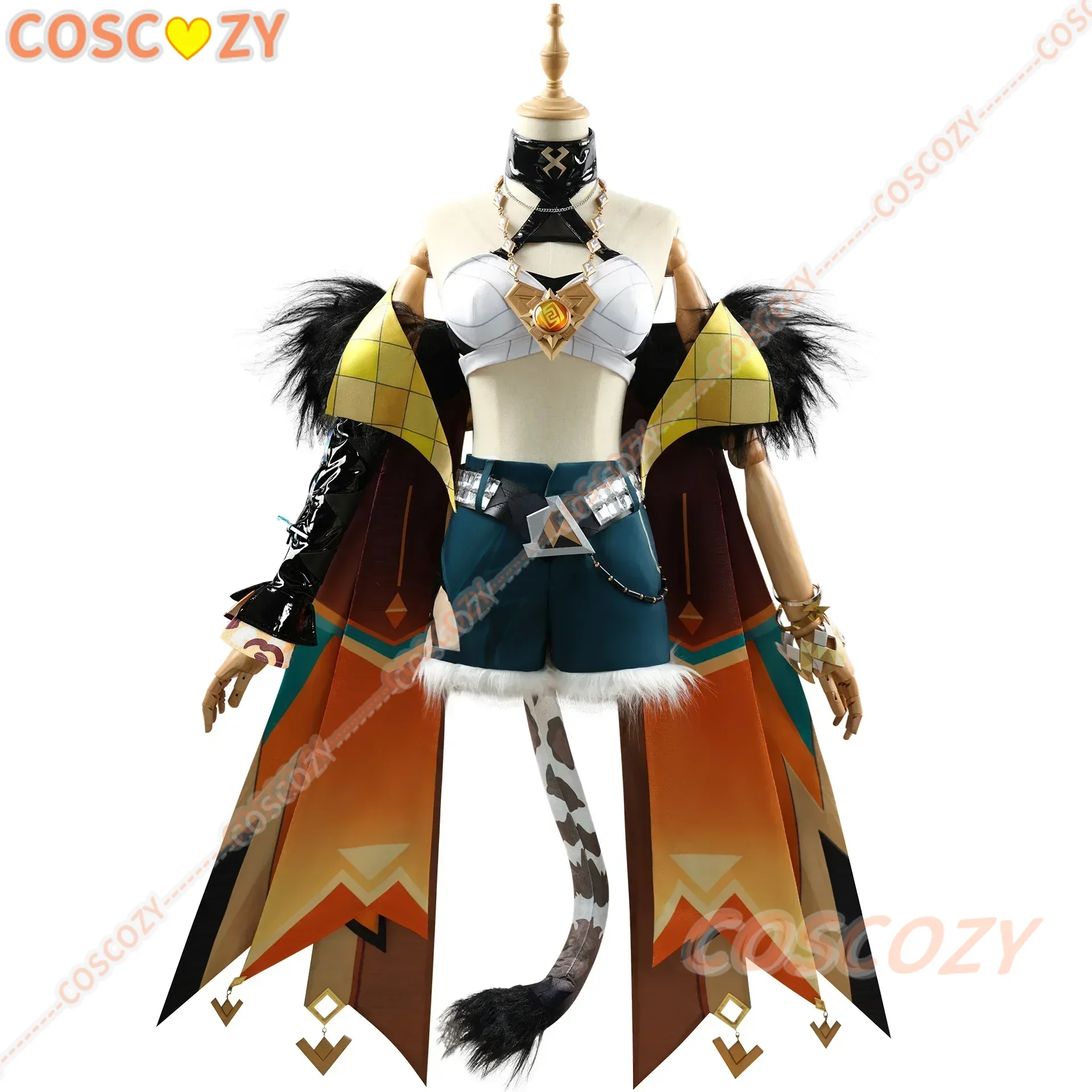 Xilonen Cosplay Genshin Impact Costume Nanatzcayan Natlan Xilonen Uniform Hair Wig Halloween Carnival Party Outfit