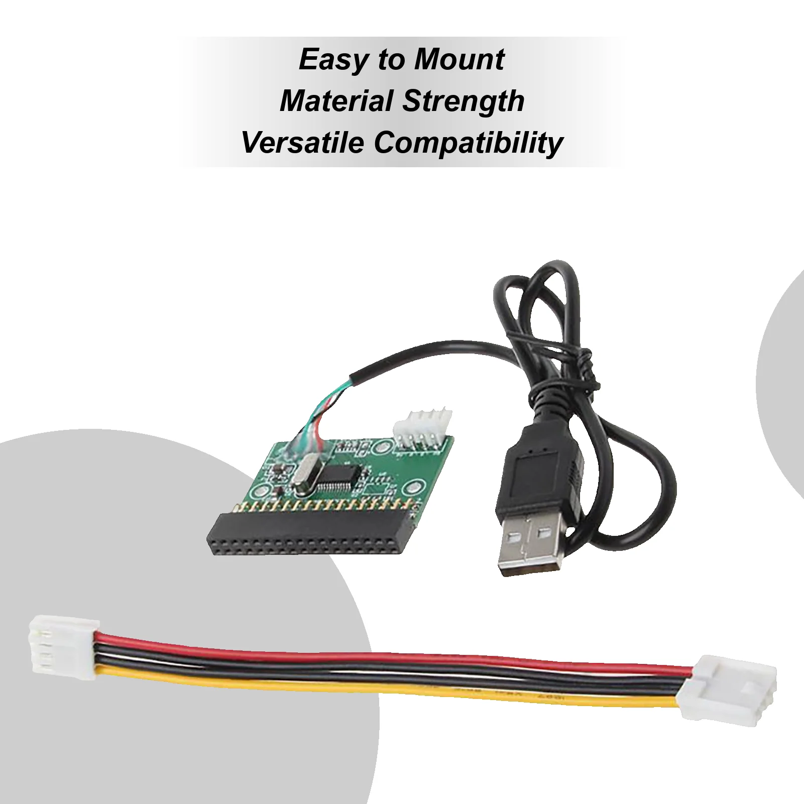 Adaptateur de câble USB vers connecteur de lecteur de disquette 34 broches, disque U vers disquette, 1.44 Mo, 3.5 pouces