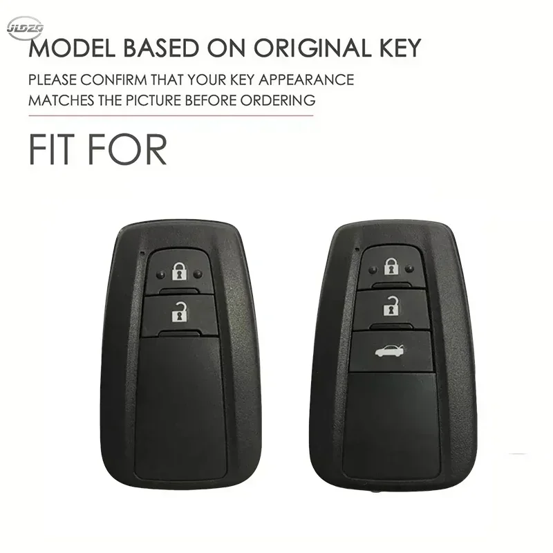 New 2 3 Buttons Silicone Car Key Cover For Toyota Corolla Rav4 Camry 70 CHR Prado 150 Highlander Key Case Holder Fob Accessories