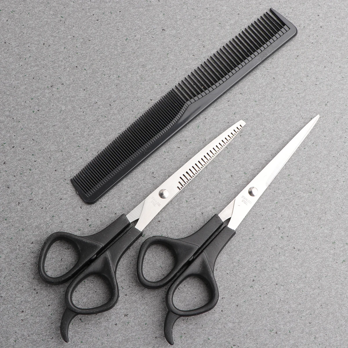 1 set 1 Set Barber Scissors Set Premium Hair Cutting Shears For Home Salon Thinning Hairdressing Tools Kit Hair Clipper Comb