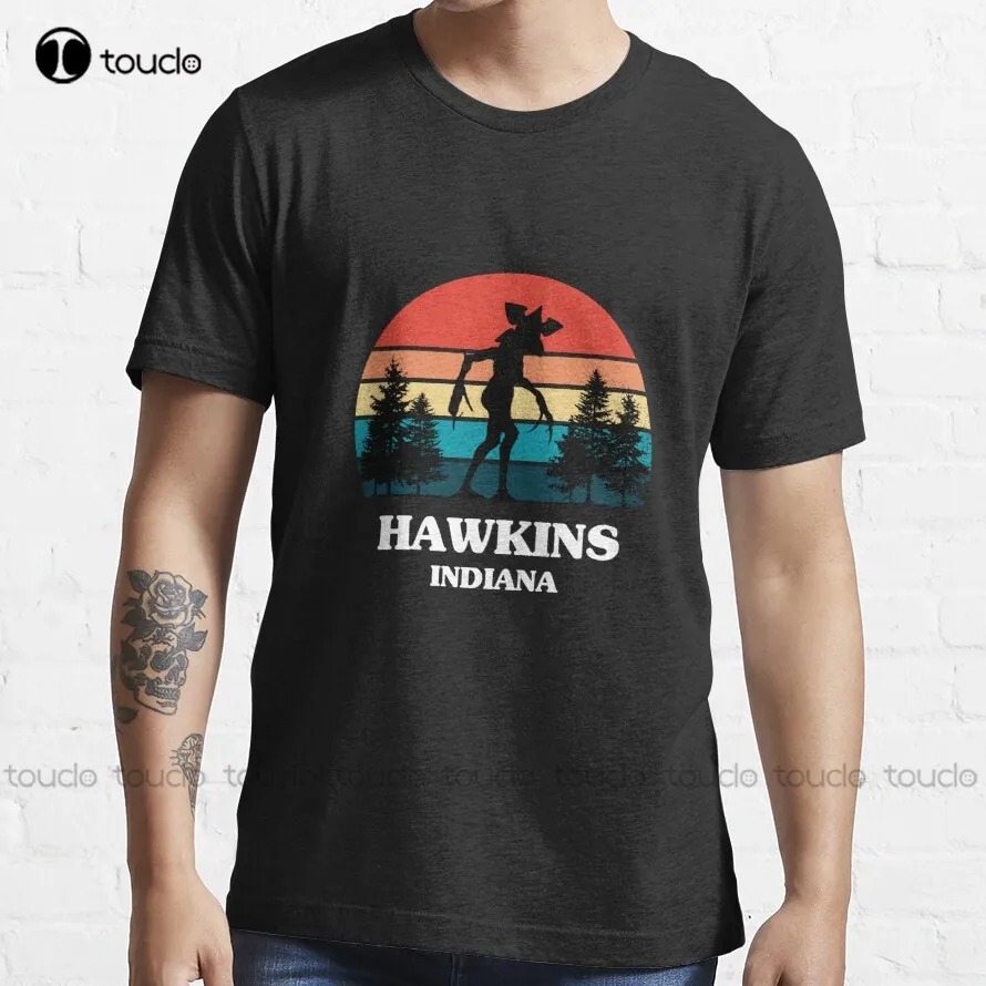 Demogorgon Hawkins Trending T-Shirt Halloween Shirts For Women Cotton Outdoor Simple Vintag Casual Tee Shirts Make Your Design