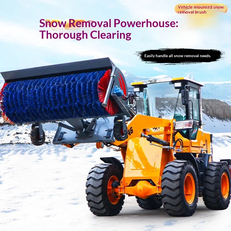 

Large Type Snowplow Road Snow Snowplough Rolling Brush Snow Snowplow