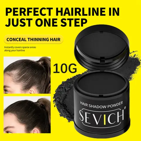 Sevich 10g Hairline Powder Hair Fiber Powder Capillary Filling Hair Shadow Waterproof Hairline Edge Control Makeup Concealer