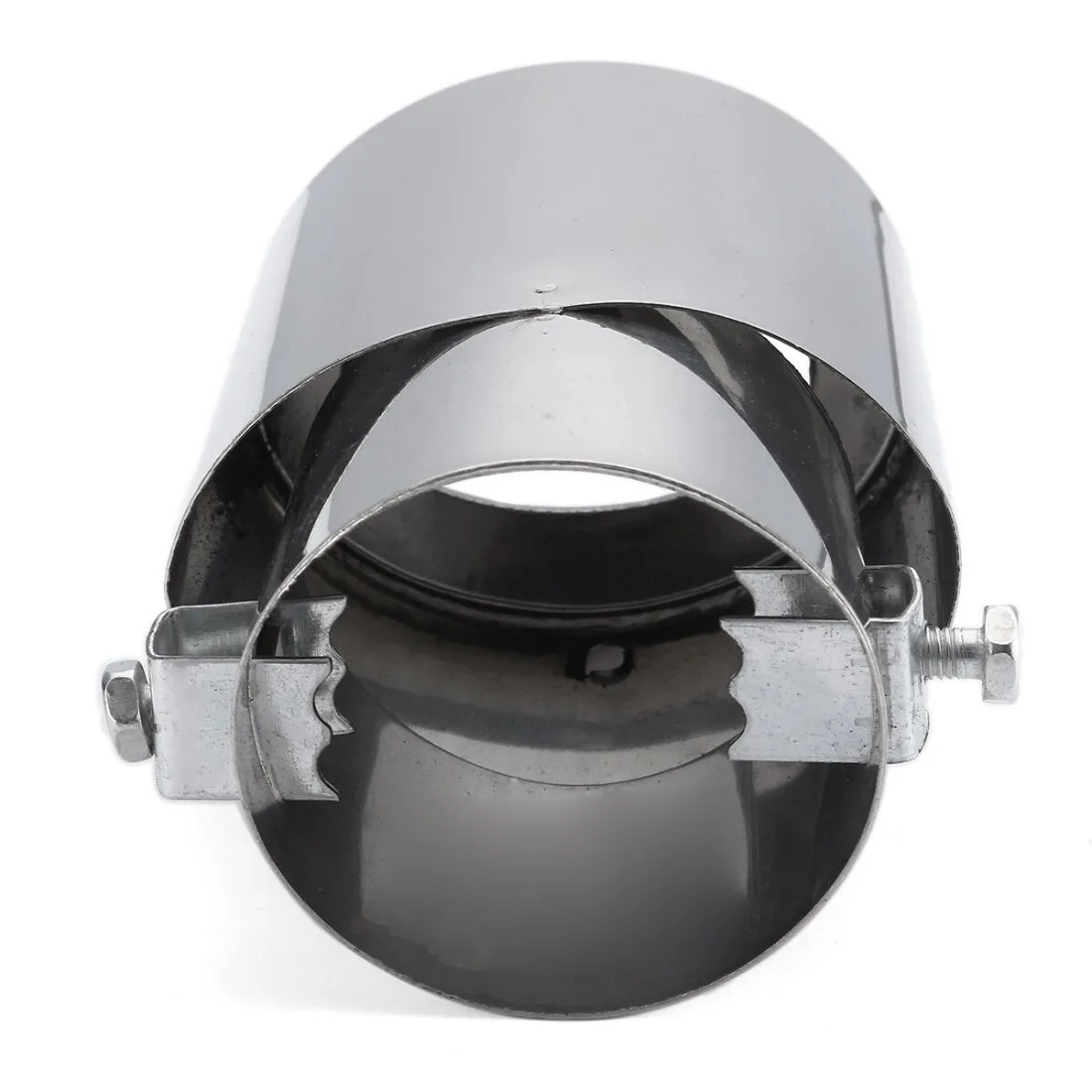 Universal  Stainless Steel 14.5cm 2.4\'\' Car Exhaust Muffler Tip Round Pipe Chrome Tail Muffler Exhaust Tip Pipe  Car Accessories