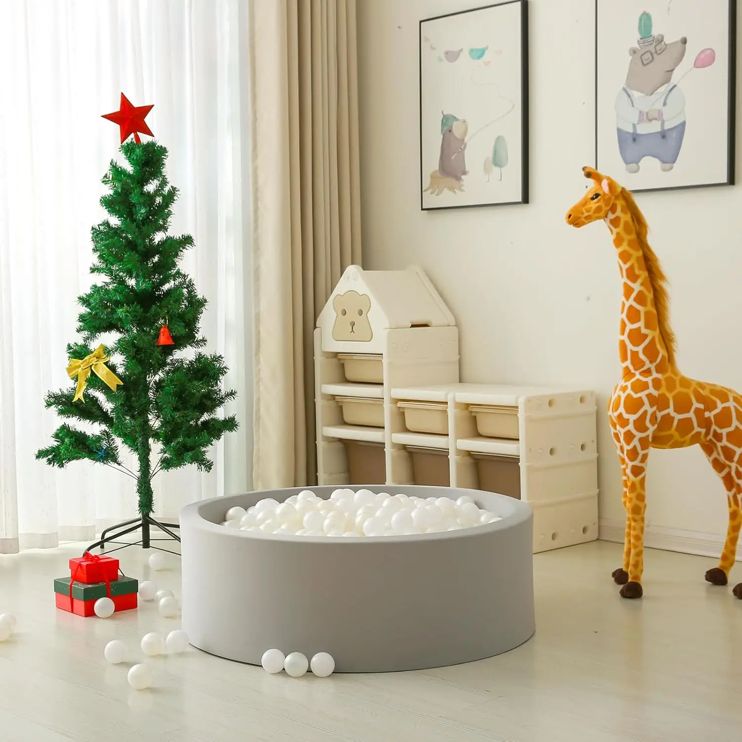 Bola pit bolas para crianças crianças bolas de plástico para ball-pit cercadinho piscina bebê pastel decoração um branco + branco pérola 50 peças 2.15 "bolas