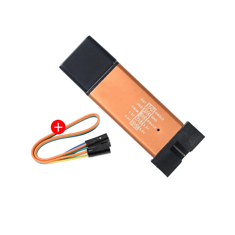 1Zestaw ST LINK Stlink ST-Link V2 Mini STM8 STM32 Simulator Download Programmer Programming With Cover DuPont Cable ST Link V2
