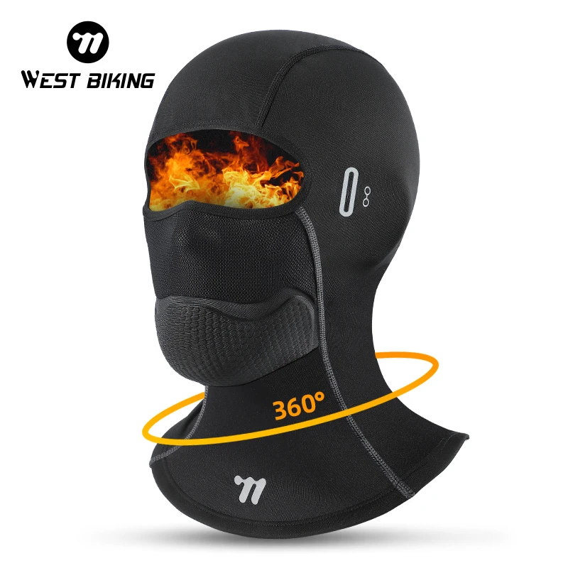 WEST BIKING Men Women Winter Cycling Cap Windproof Thermal Ski Skin-Friendly Caps Hiking Riding Bicycle Biker Helmet Liner Hats