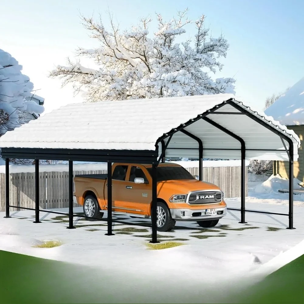 

#For 12X20 FT Carport, Heavy Duty Carport Canopy with Galvanized Steel Roof and Frame, Metal Carport Upgraded Extra Large Garage