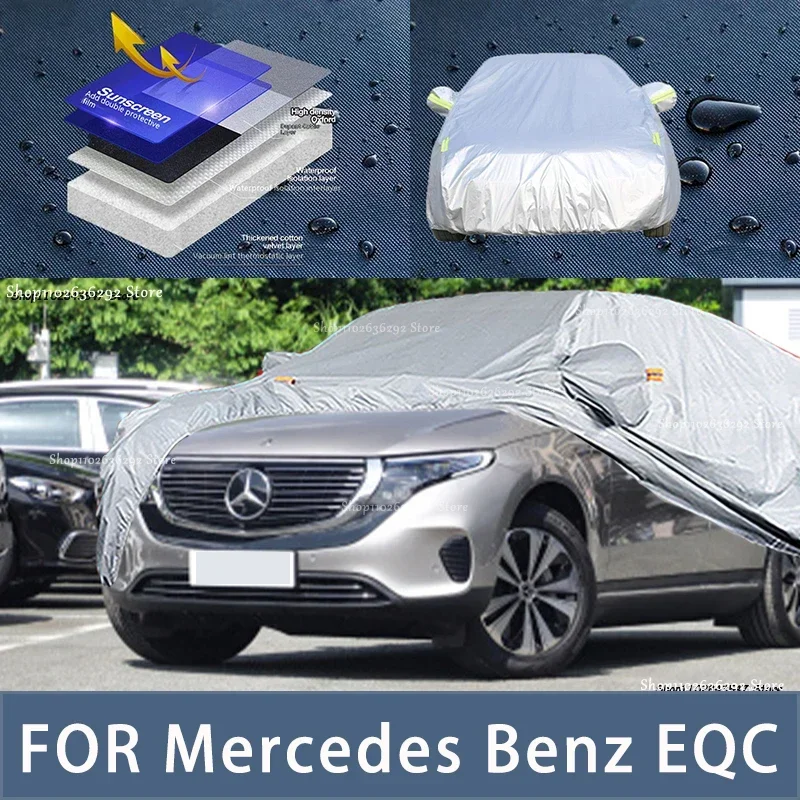 

For Mercedes Benz EQC Outdoor Protection Full Car Covers Snow Cover Sunshade Waterproof Dustproof Exterior Car accessories