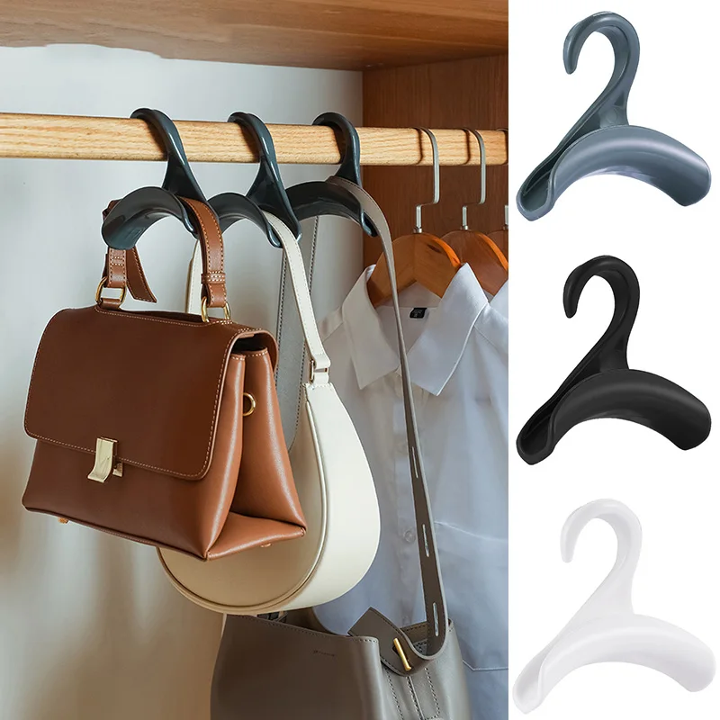 1pc Multi-function Clothes Hanger Racks Closet Handbag Organizer Storage Hook Anti Bending Anti Wrinkle Hanger Rack