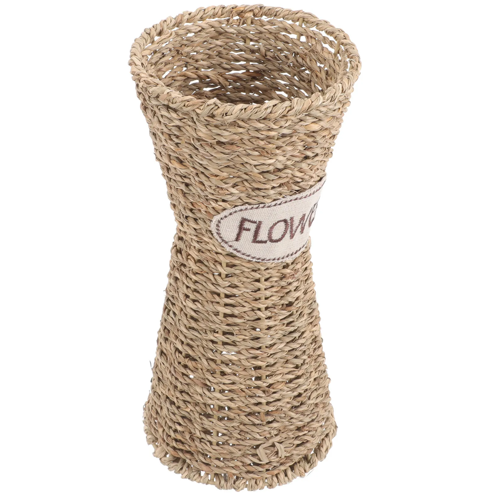 

Woven Vase Decorative For Dried Flowers Handmade Natural Material Retro Embroidery Home Decoration Lightweight Durable Simulated