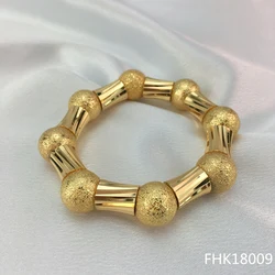 EMMA Fashion Women's Big Bold Bracelet Classic Charm Cuff Bangle Gold Plated Colorful Huge Bead Bracelets Jewelry Gift