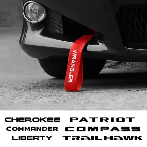자동차 트레일러 견인 로프 장식 액세서리 Jeep RENEGADE WRANGLER CHEROKEE COMPASS PATRIOT TRAILHAWK COMMANDER LIBERTY RUBICON