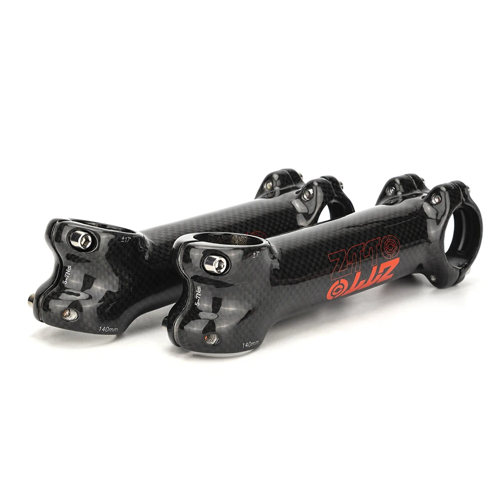 ZTTO Carbon-Aluminium-Fahrradvorbau 7/17 Grad Ultraleichter Mountainbike-MTB-Rennrad-Vorbau, 31,8mm Lenker-Vorbauten, 140/150mm Fahrradteile – Detail 5