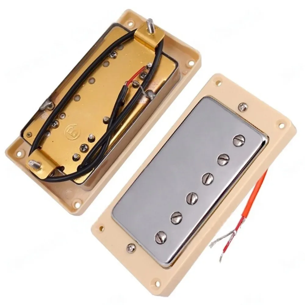 Pickup gitar elektrik dual-coil EPI double-block dengan penutup tembaga 6 lubang