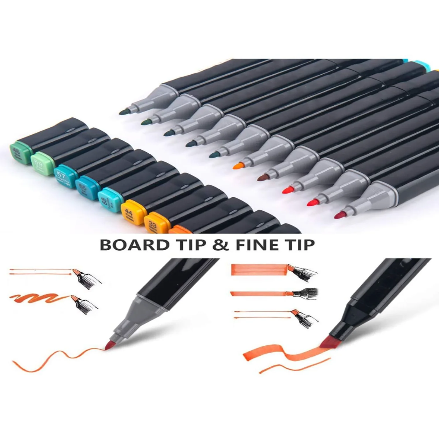 أقلام طلاء، أقلام تحديد طلاء مقاومة للماء تعتمد على الزيت، مجموعة أقلام تحديد على الصخور والخشب والنسيج والمعادن والبلاستيك والزجاج والقماش