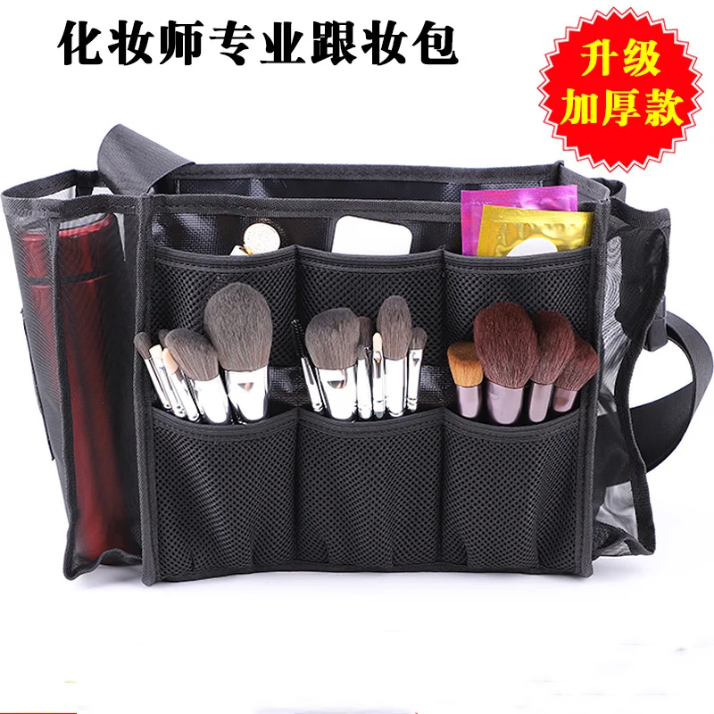 

Large-capacity Cosmetic Bag Embroidery Manicure Follow Makeup Handheld Compartment Toolbox Makeup Case Bag