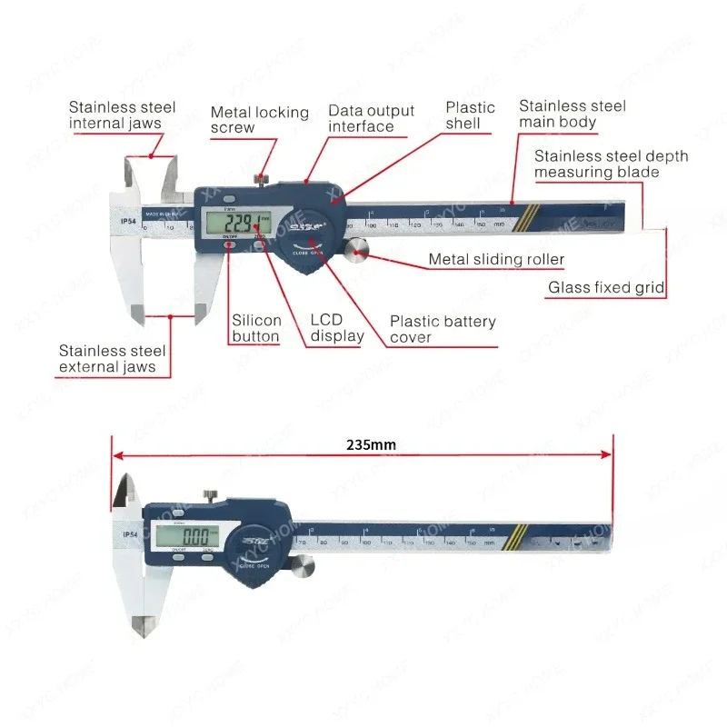 Hardened Stainless Steel 0-150 mm Digital Caliper Messschieber Caliper Electronic Vernier Micrometro