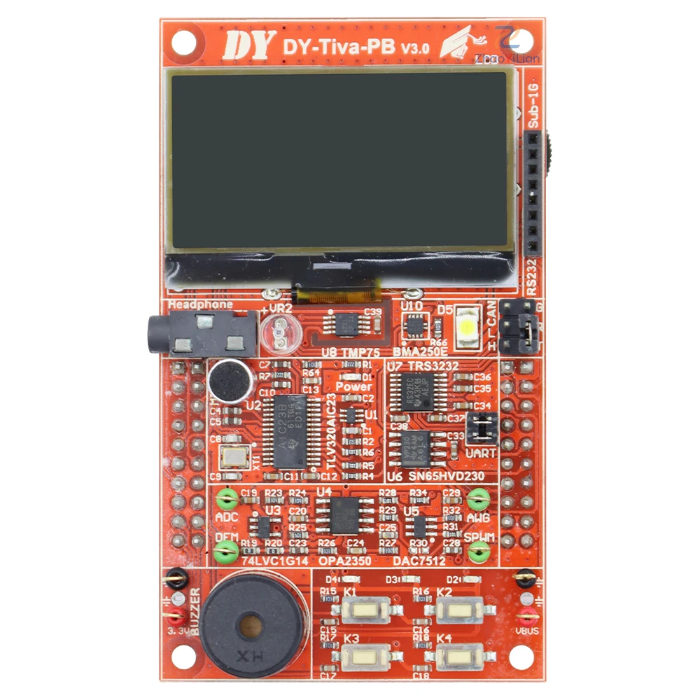 For DY-Tiva-PB Pocket Experiment Board With TM4C123G Cortex M4 MCU TI Tiva Teaching Development Kit