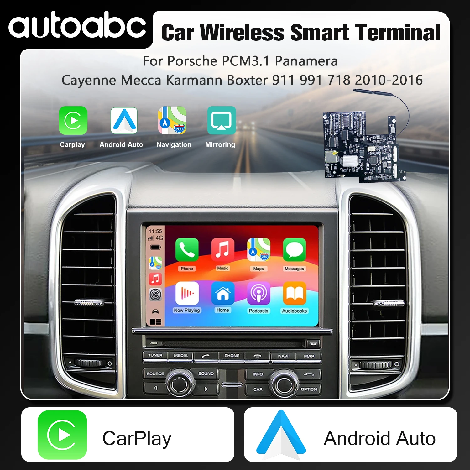 Für Panamera Cayenne Macan Cayma 911 918 PCM 3.1 Drahtlose CarPlay Android auto Unterstützung Spiegel Link AirPlay Kamera
