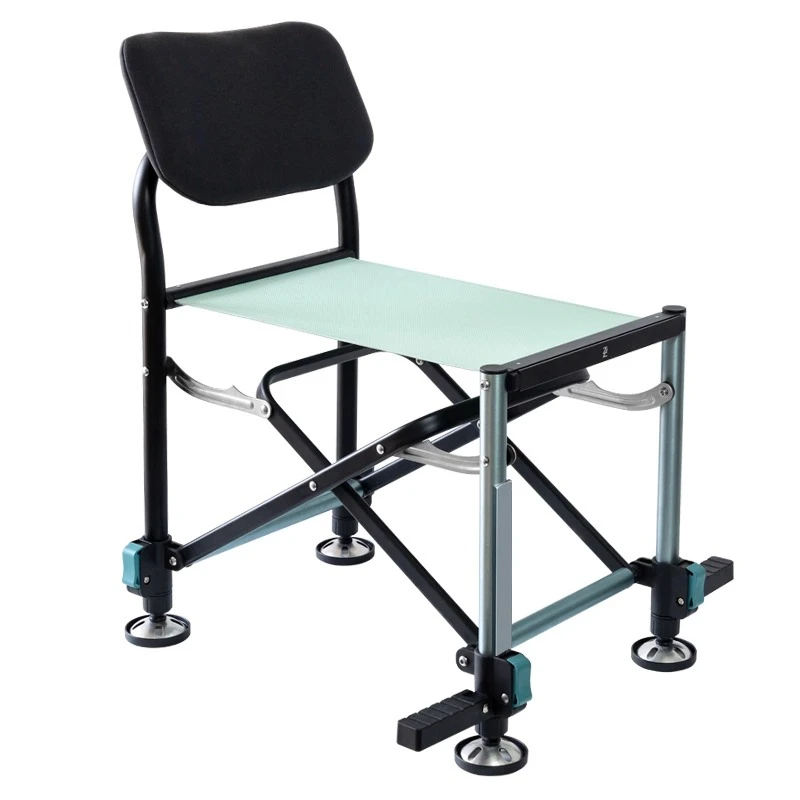 

Light Knight Fishing Chair All-Terrain Multifunctional Aviation Aluminum Portable Folding Fishing Chair Comfortable Wild Fishing