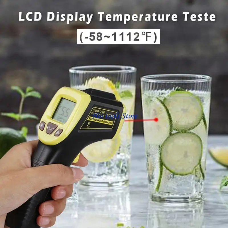 X37E IR High Temperature -50~600℃/-58~1112℉ GM320 Industrial Thermometer Non-Contact Pyrometer LCD Laser-Pointer