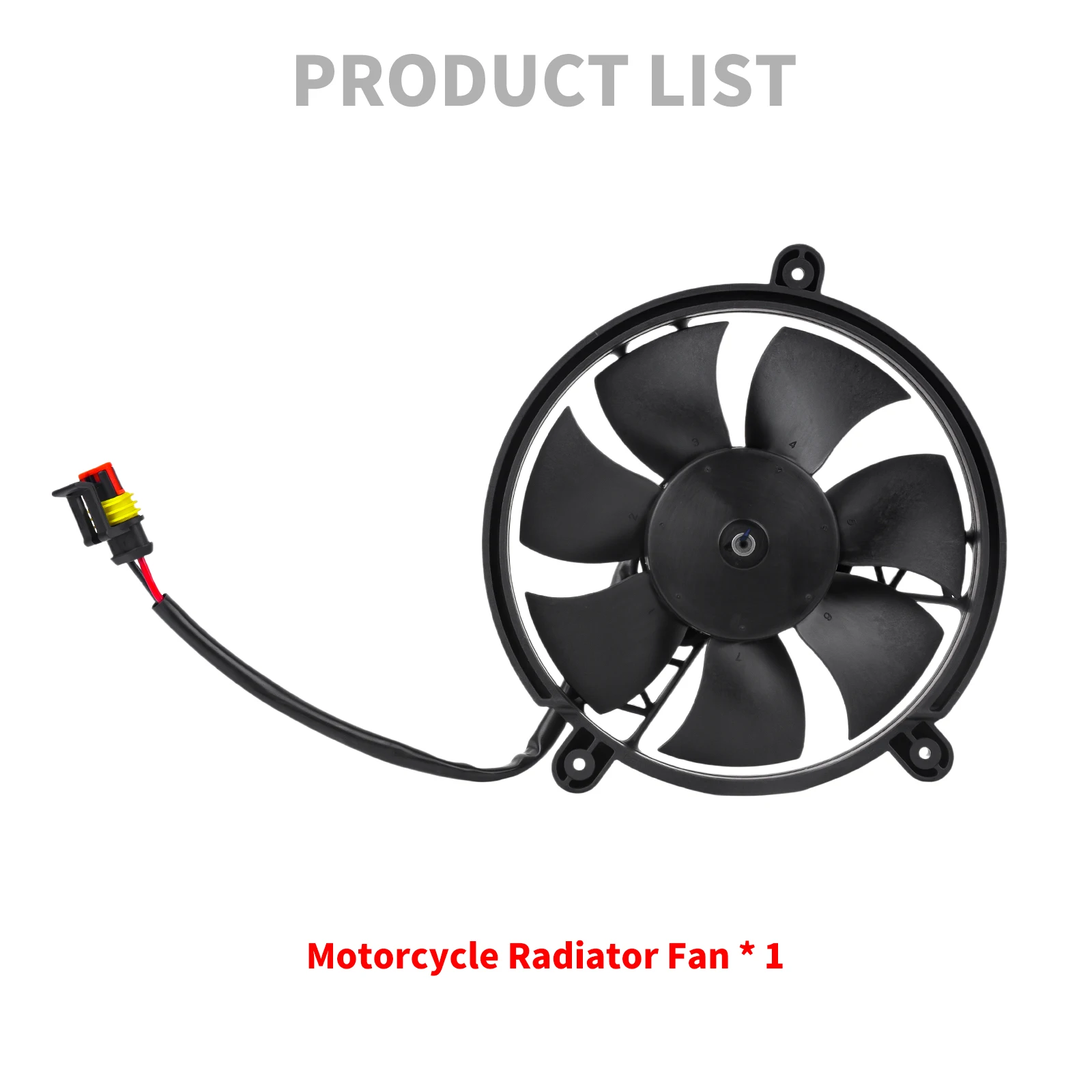 

Motorcycle Radiator Cooling Fan CoolFlow Electric Right Black Plastic For Panigale V4 2018 2019 2020 2021 Engine Cooler Fan